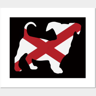 Chiweenie Dog Lover Alabama Flag Posters and Art